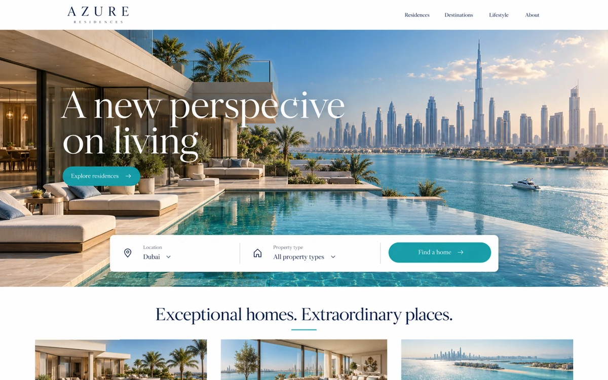 Real Estate digital experience illustration